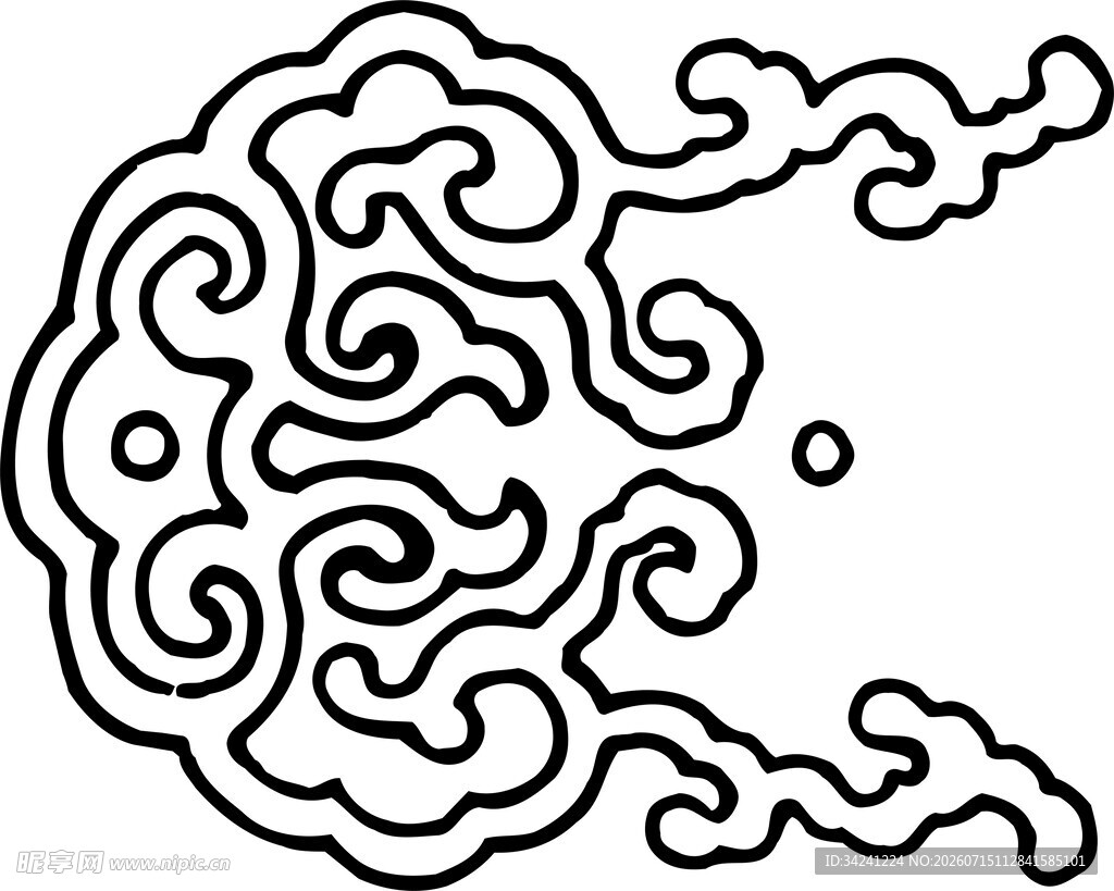 传统云纹图案设计元素
