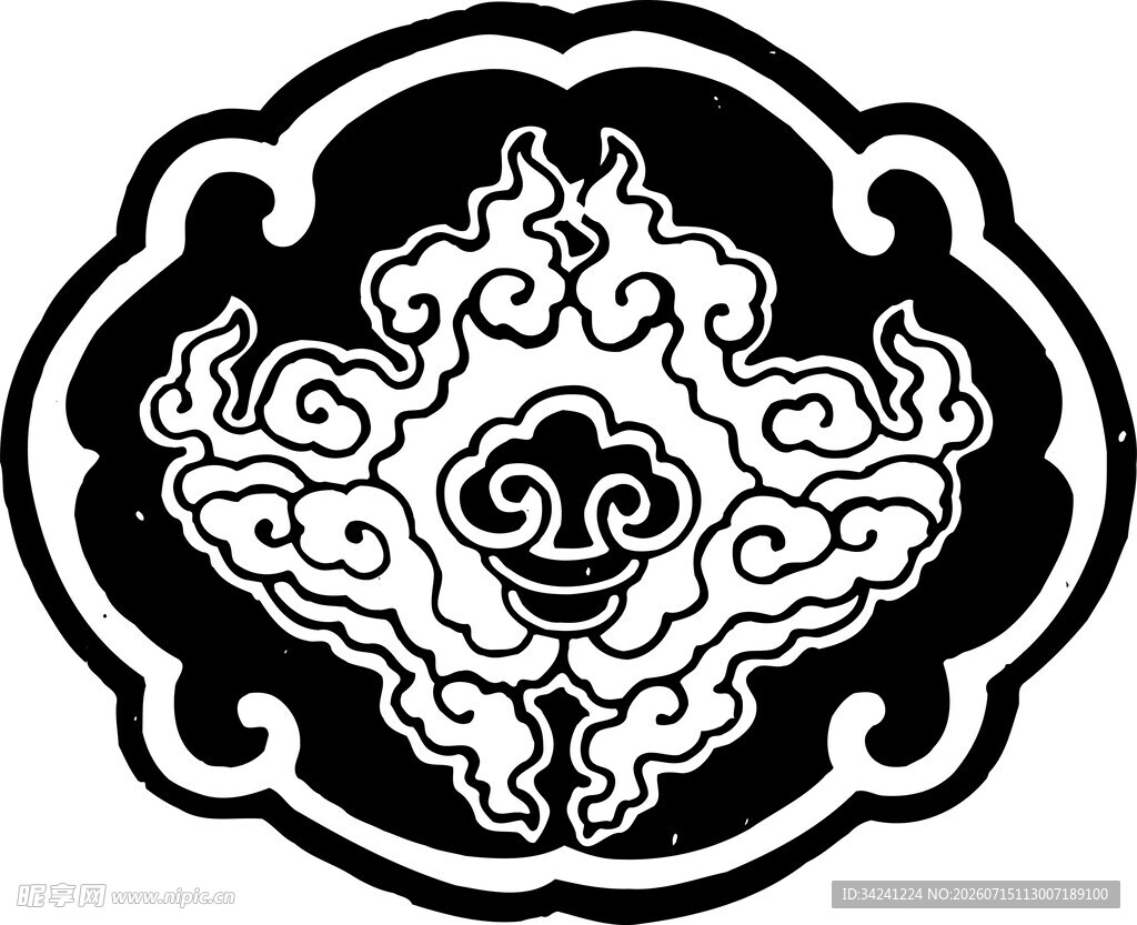 传统中式云纹图案设计