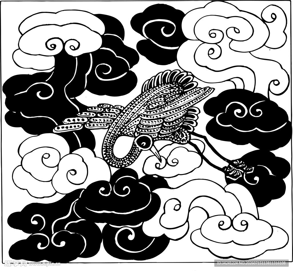云中鸟线图