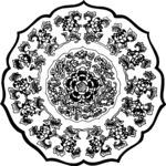 中式传统圆形花纹图案
