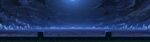 梦幻蓝色海洋夜景