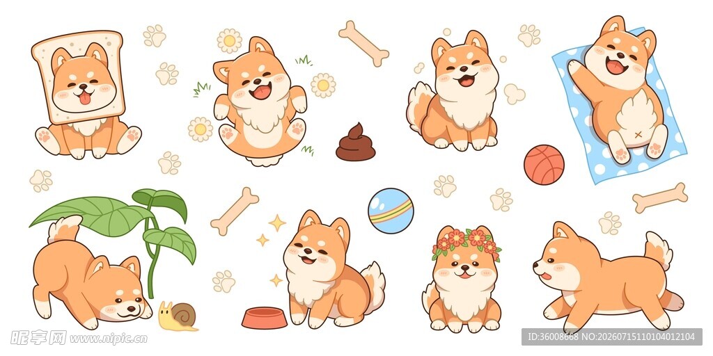 柴犬贴纸合集