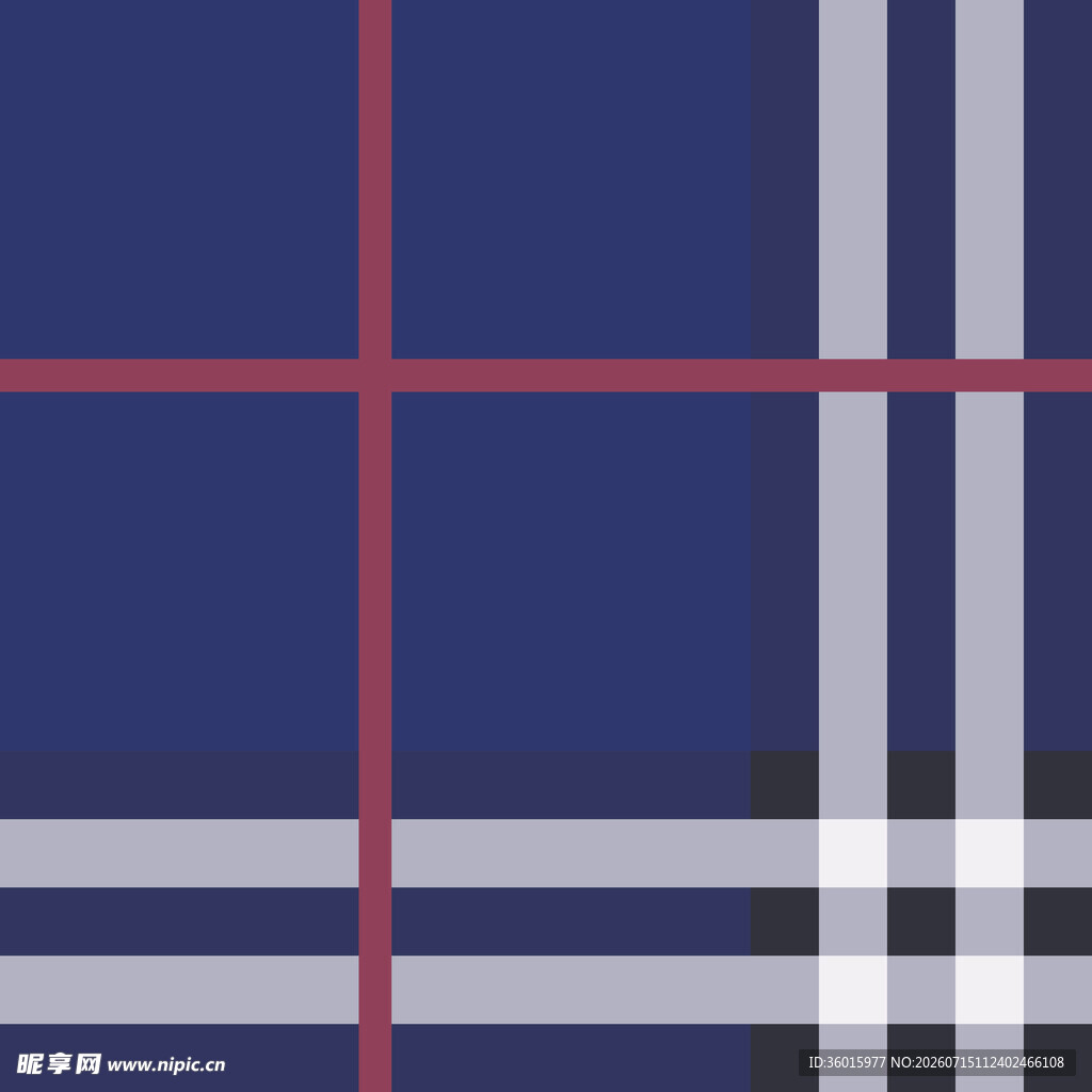 蓝红格子
