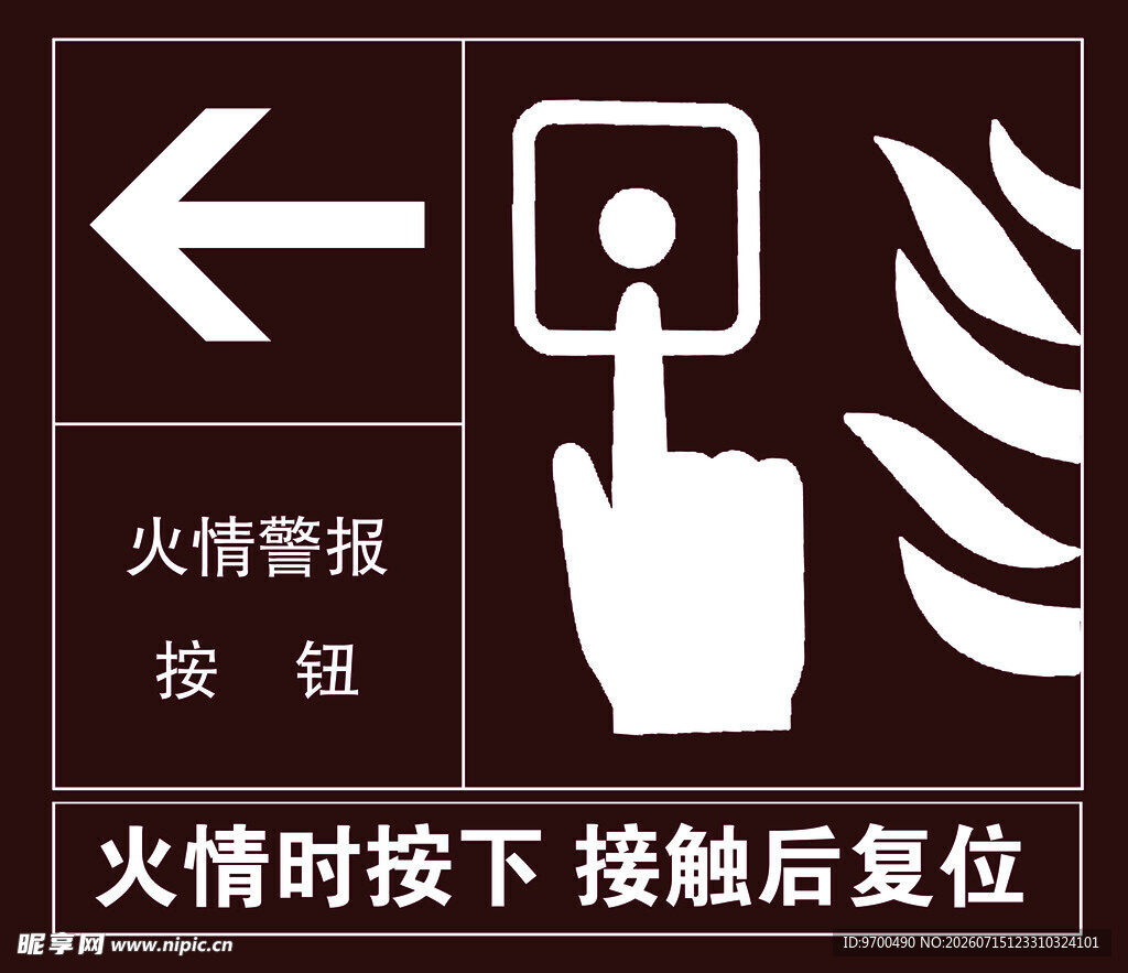 火警警报按钮图示说明