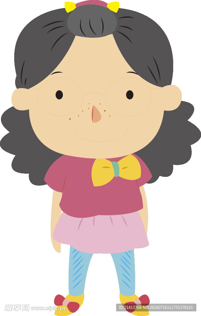 可爱卡通小女孩形象