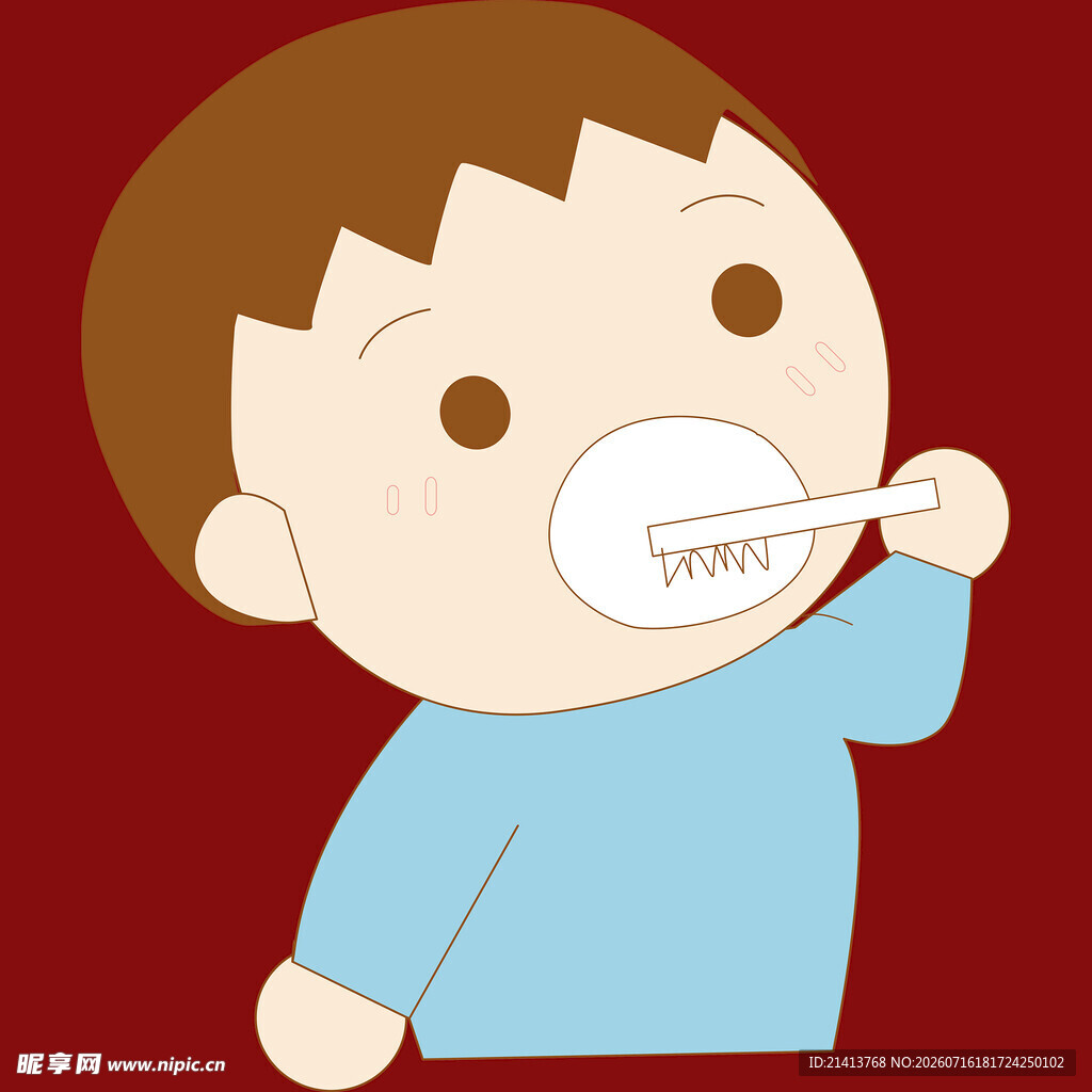 小孩用温度计测体温