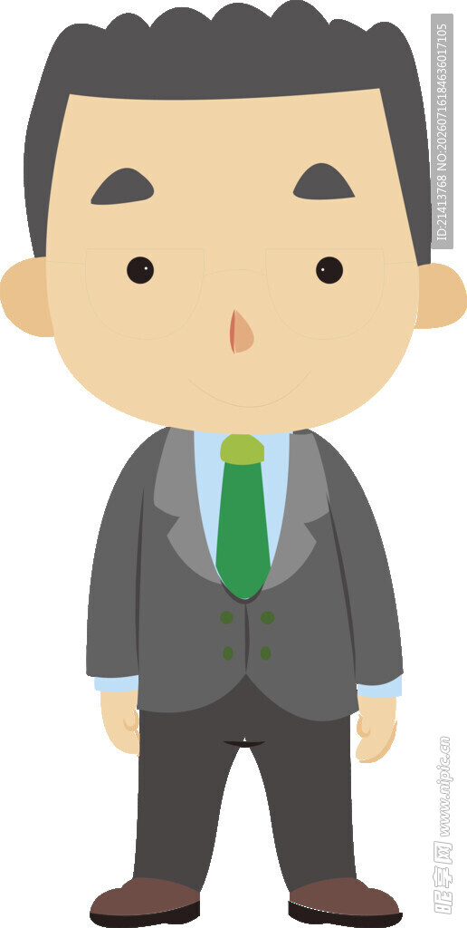 商务男士卡通形象