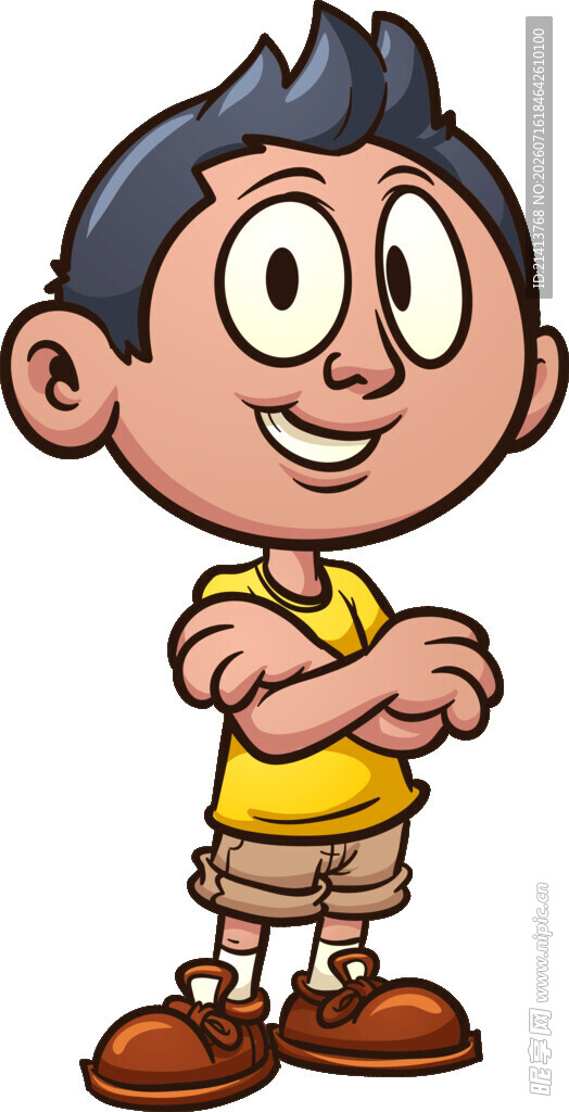 自信小男孩