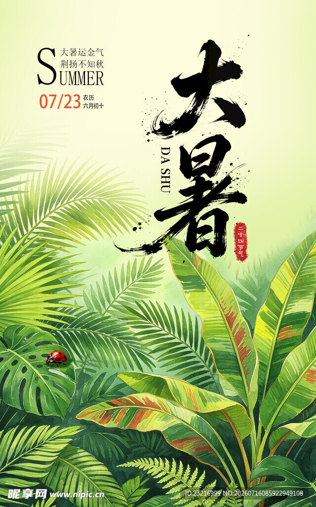 大暑海报