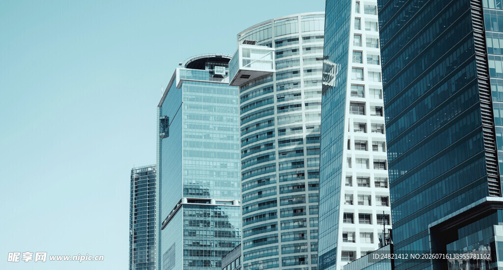 现代都市摩天大楼景观