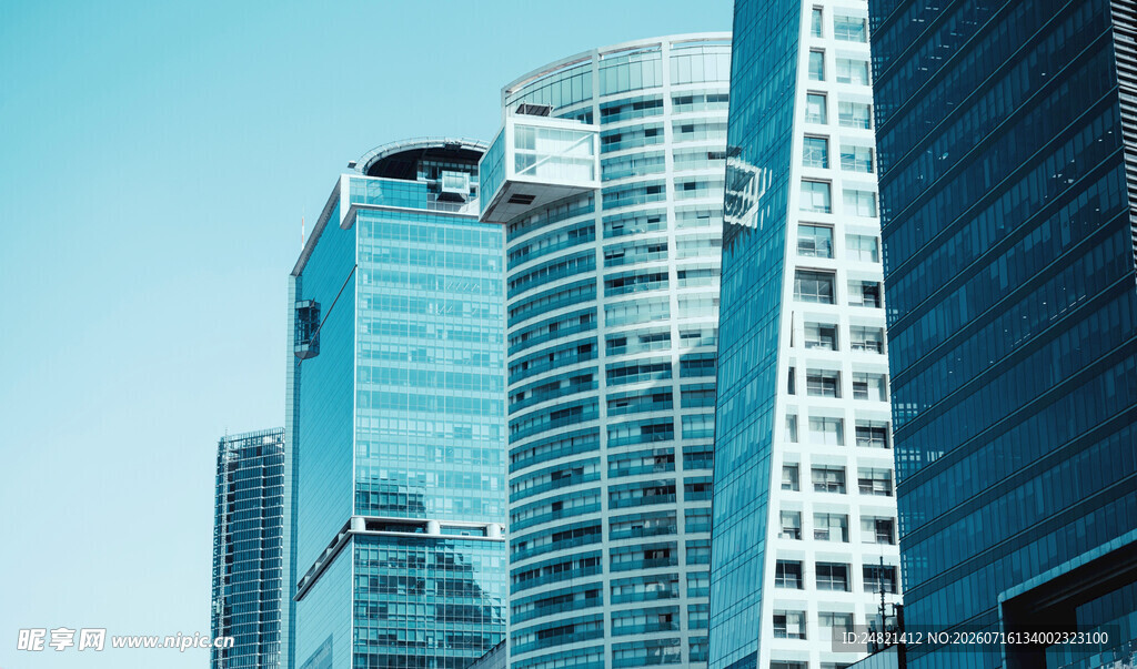 现代都市摩天大楼景观