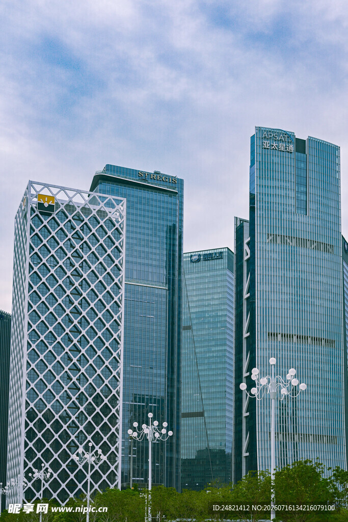 现代都市摩天大楼景观
