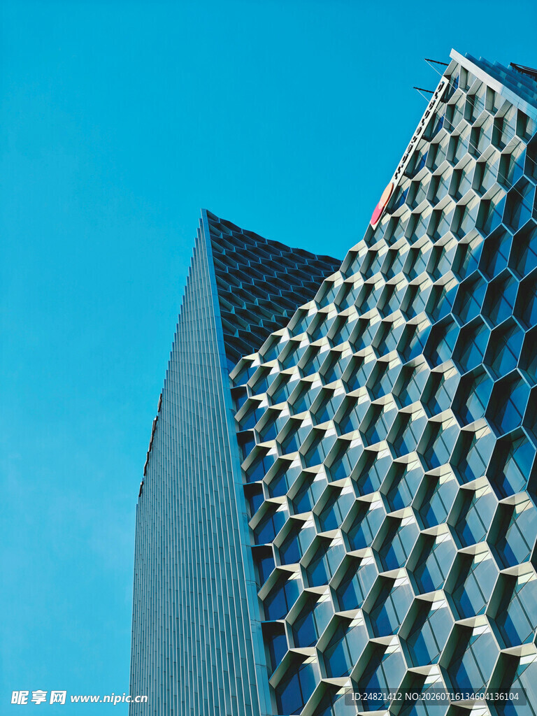现代几何风格高楼建筑