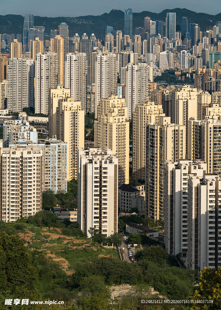 城市高楼林立景观