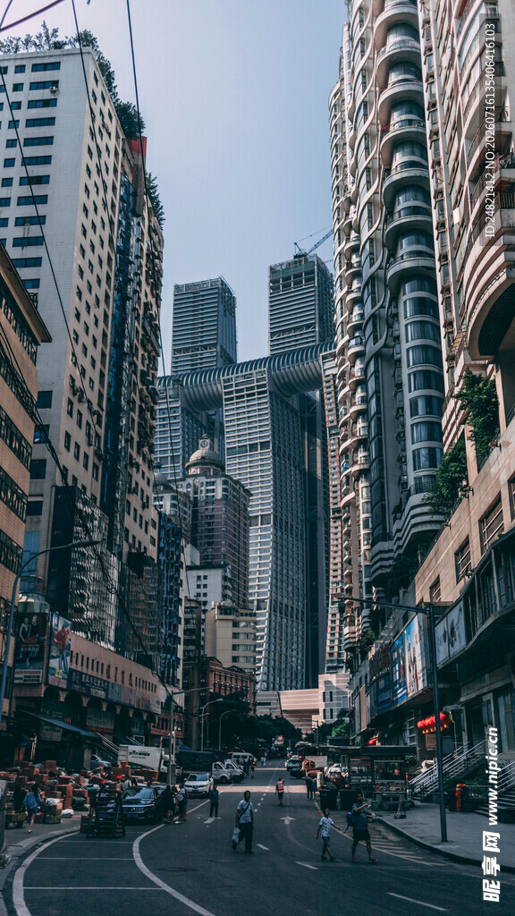 都市繁华街道景象