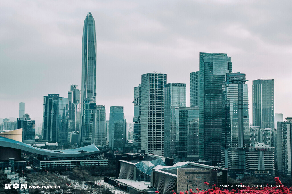 深圳繁华都市天际线