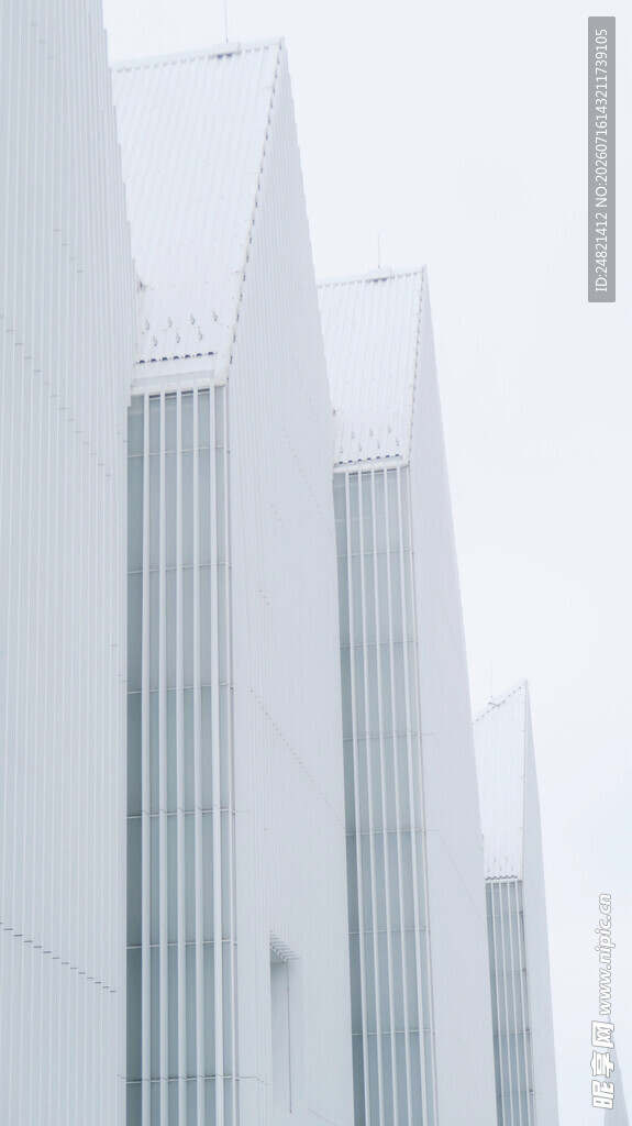 现代简约白色建筑外观