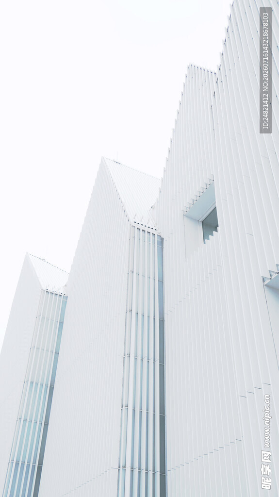 现代简约白色建筑外观