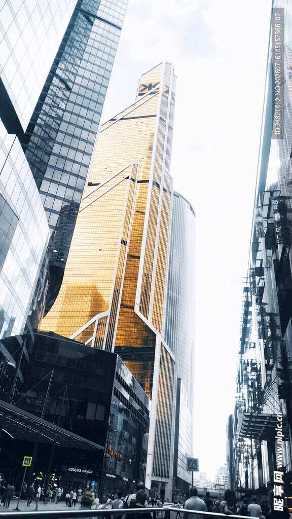 都市高楼林立的繁华景象
