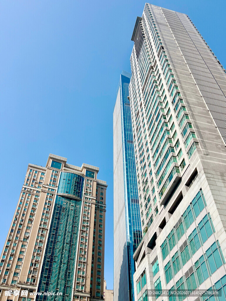 现代都市摩天大楼景观