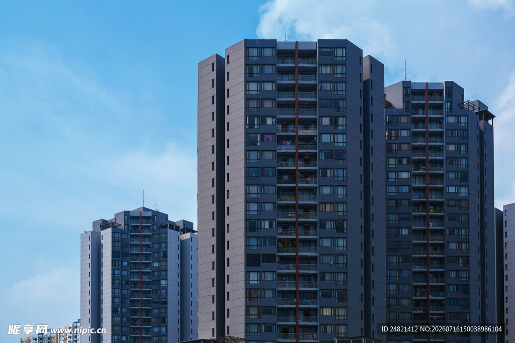 高楼林立的城市天际线