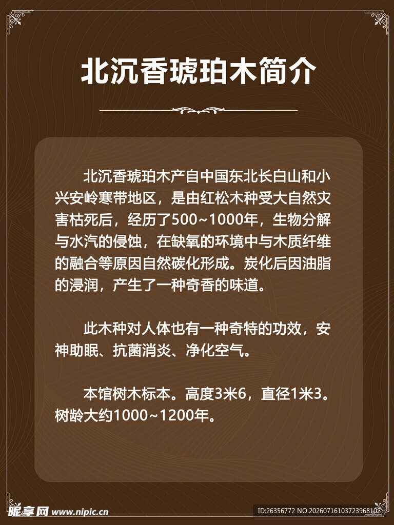 树木简介设计挂牌