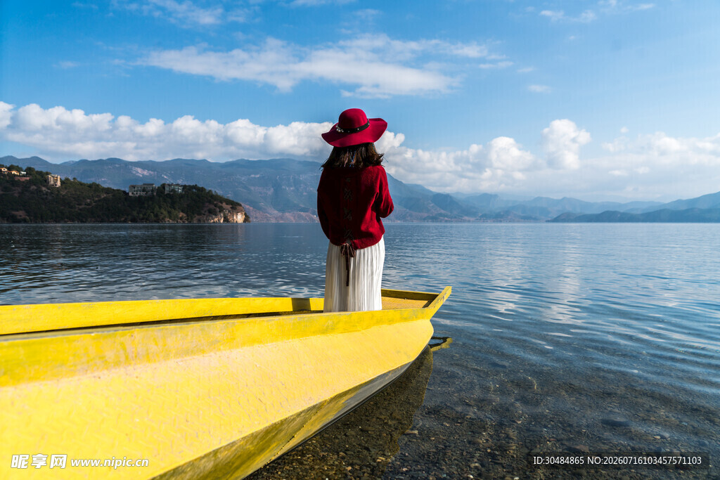 泸沽湖湖景