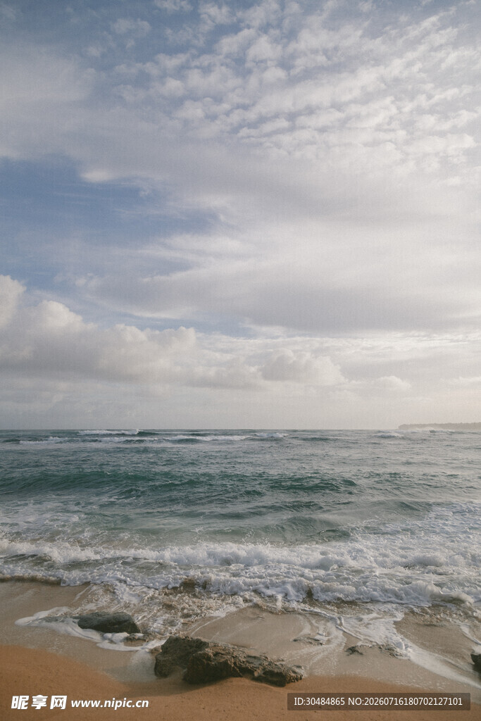 大海沙滩美景