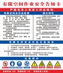 有限空间作业安全告知卡