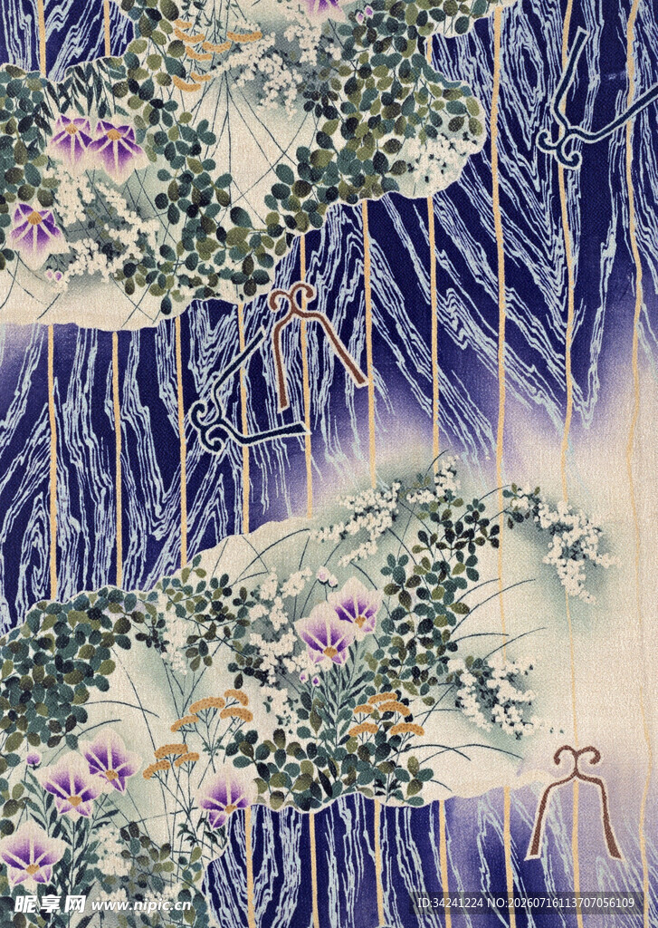 梦幻山水花卉艺术图景