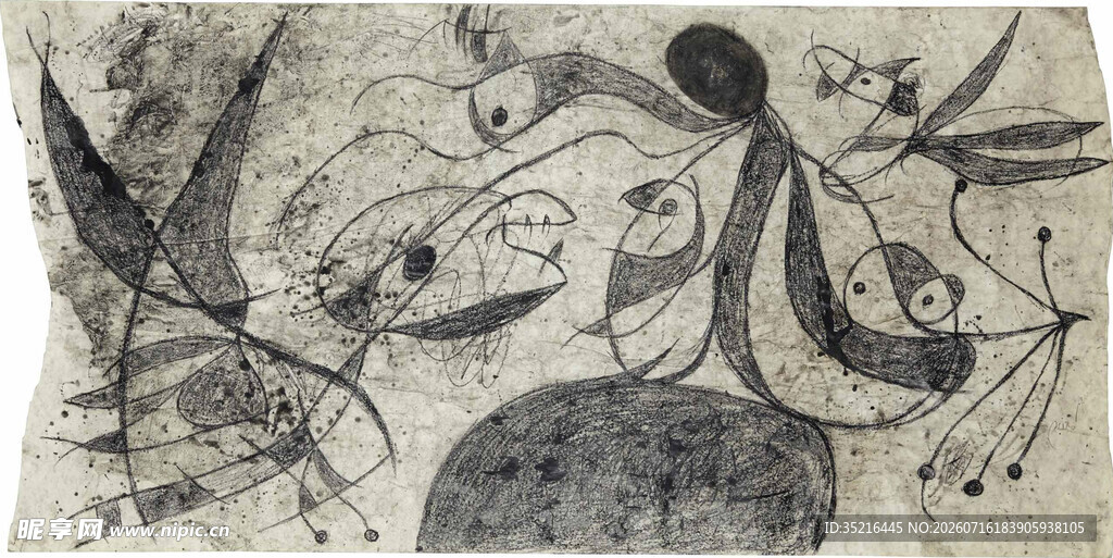 抽象艺术画作展示