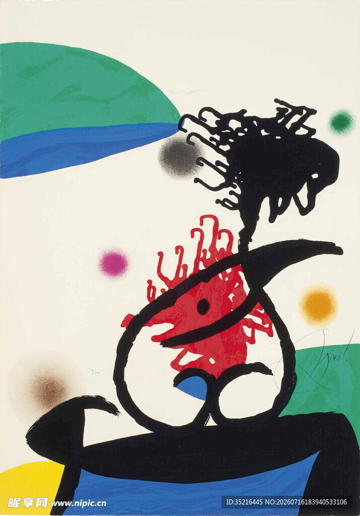抽象童趣绘画作品