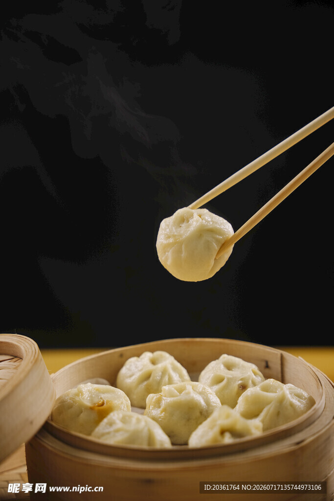 竹笼蒸饺