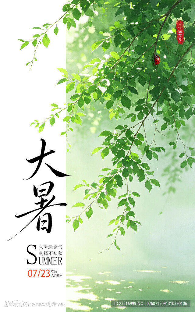 大暑海报