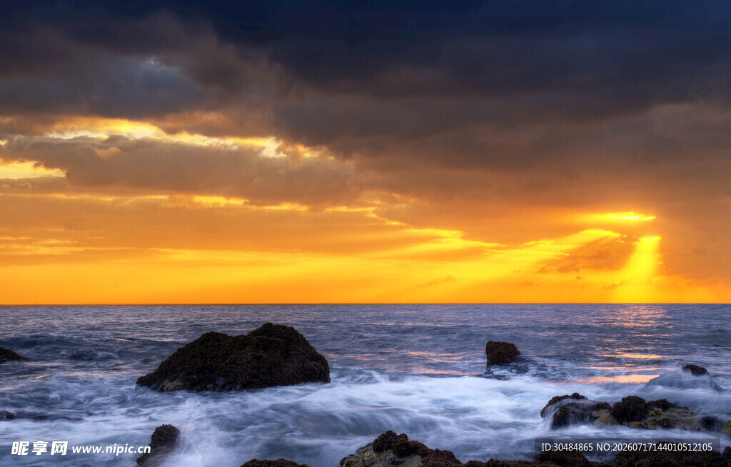 海边日落美景