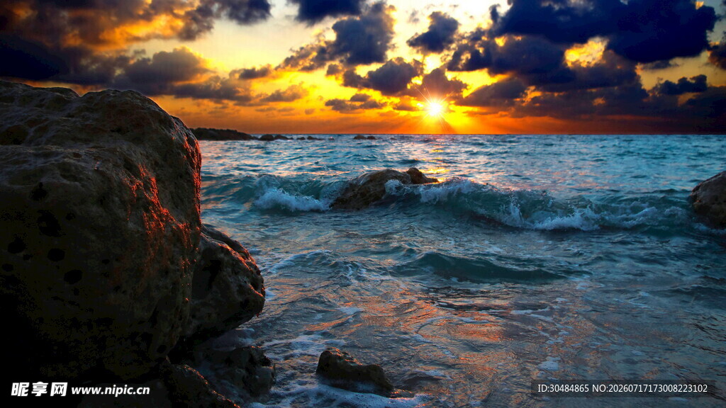 海边日落美景