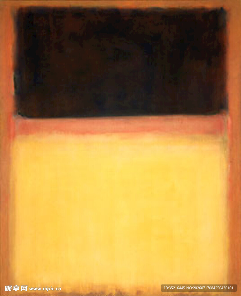 抽象色块艺术画作