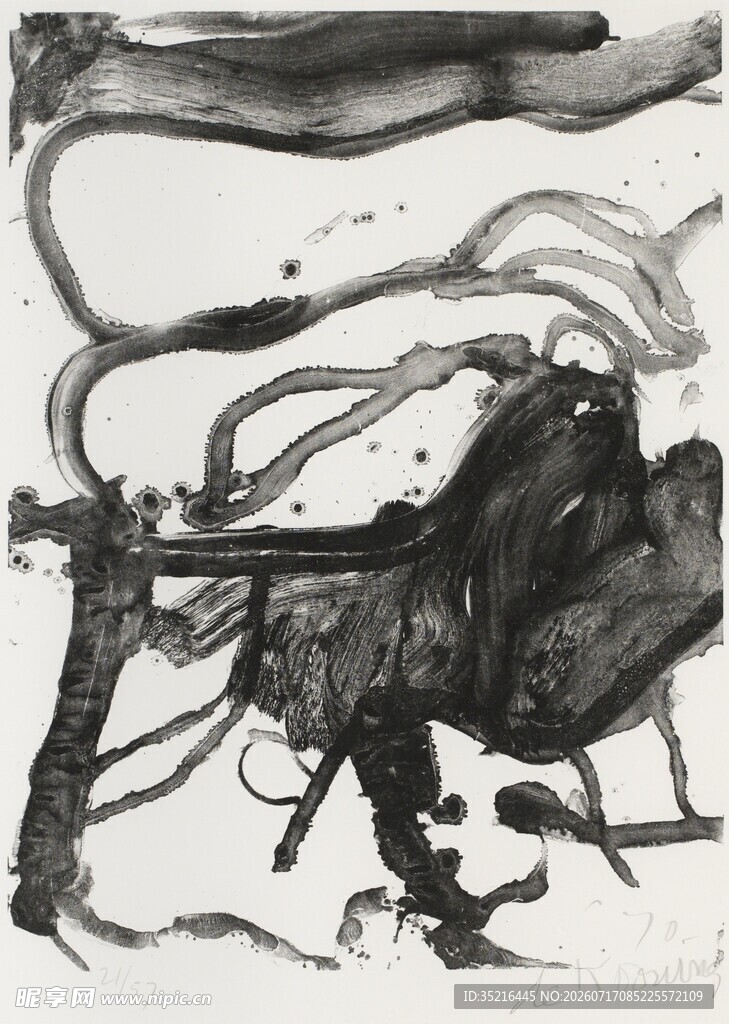 抽象水墨艺术画作