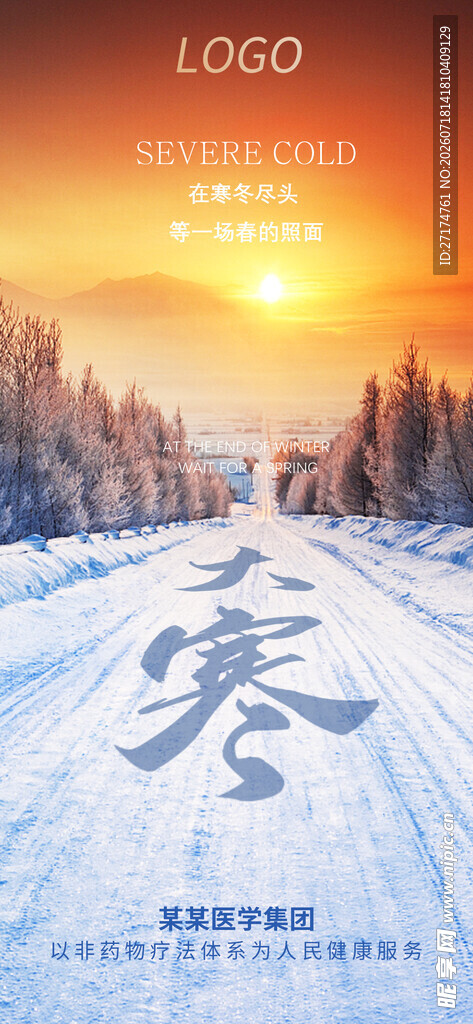 节日海报 大寒 健康产品