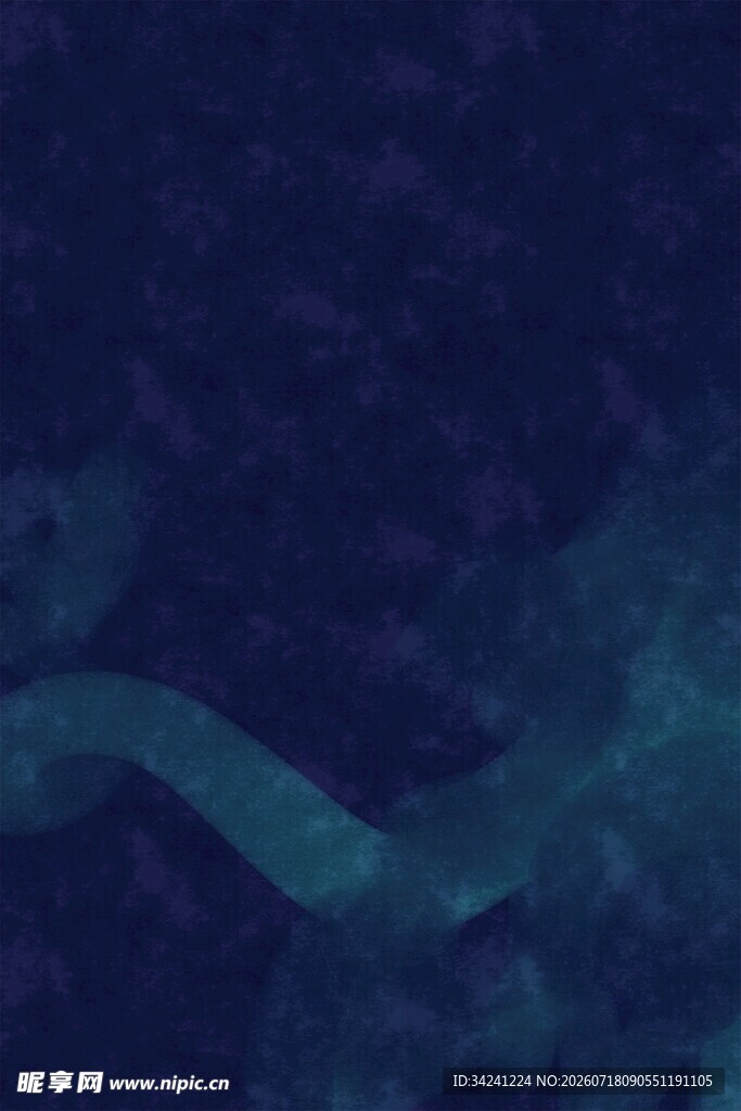 深蓝背景下的蓝绿色曲线