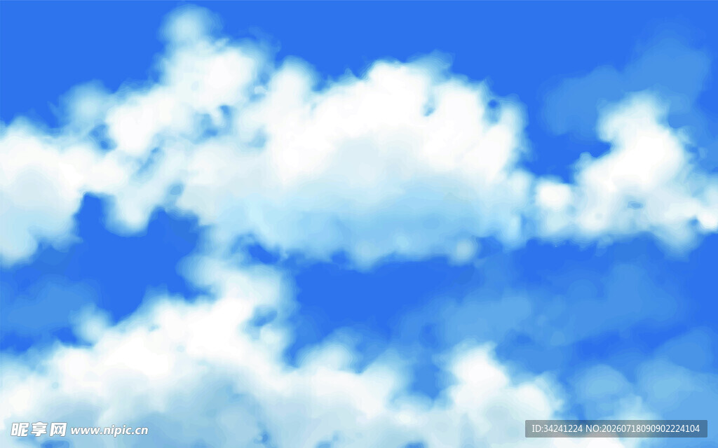 蓝天白云美景