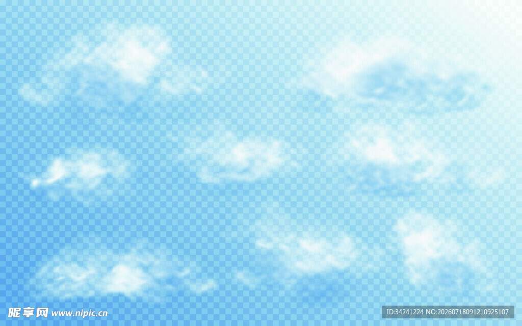 蓝天白云背景图