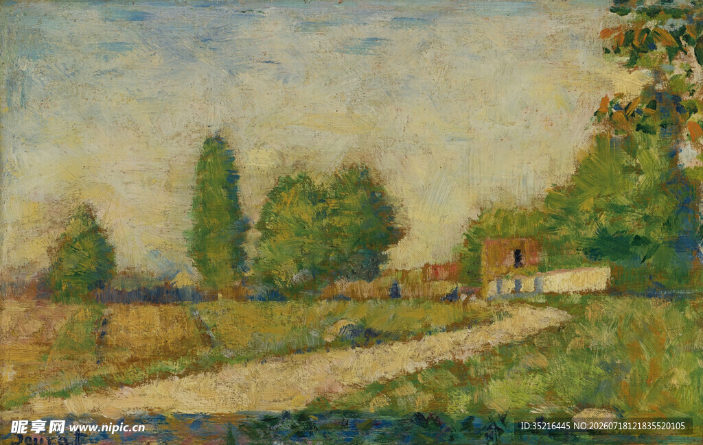 田园风景油画