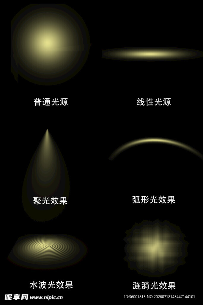 多种光效元素展示