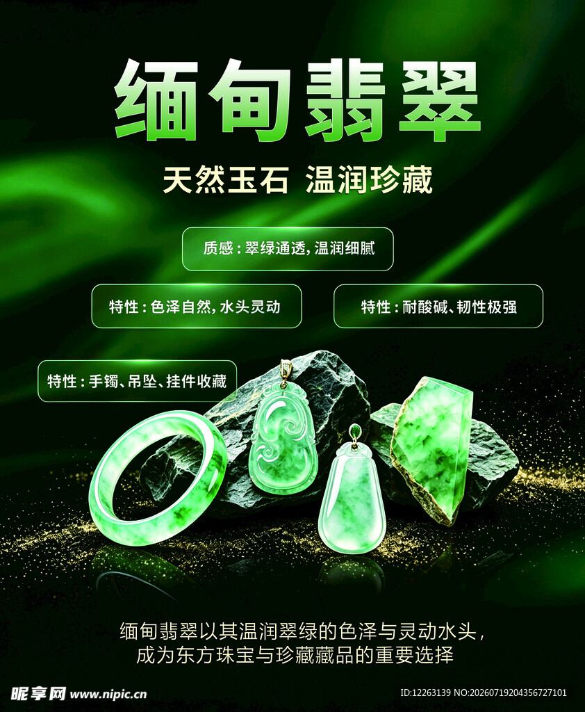 天然缅甸翡翠