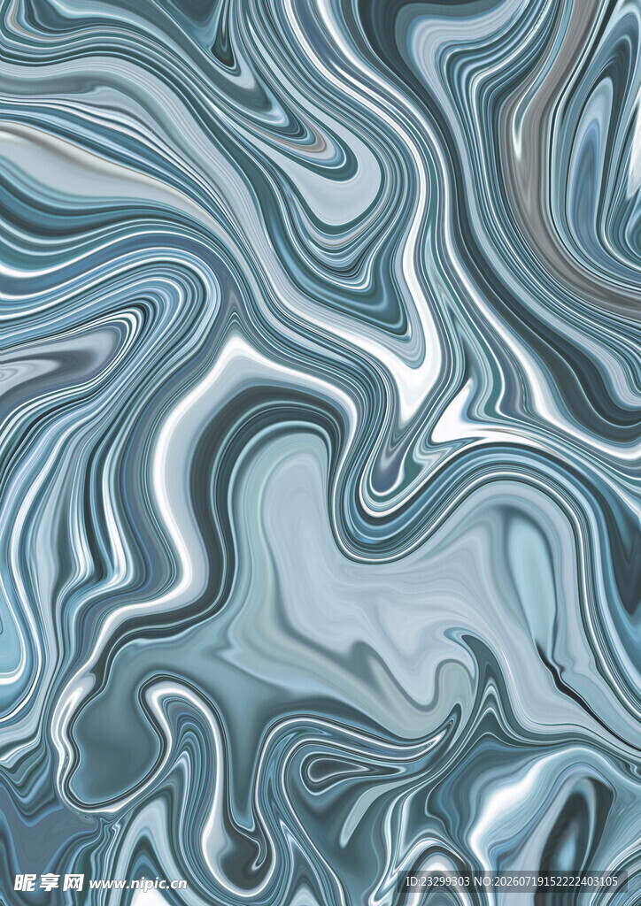 蓝灰色流体纹理图案