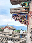 中式古建筑屋檐风景