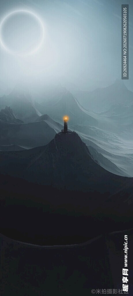 山间日出景象