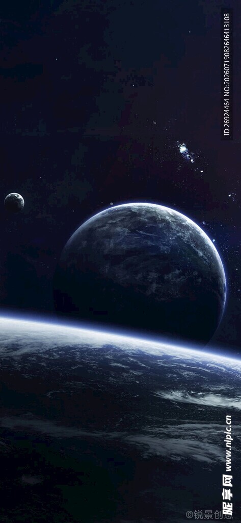 浩瀚宇宙中的星球景观