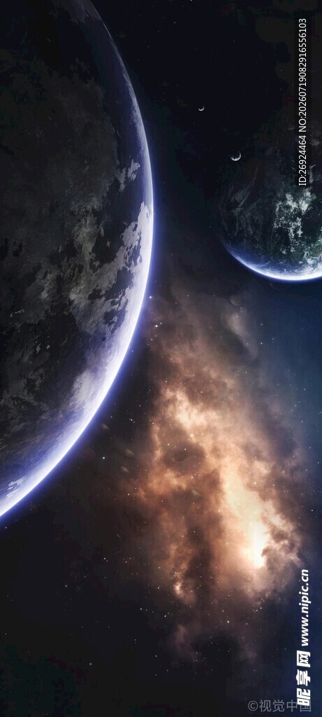 浩瀚宇宙中的星球景观